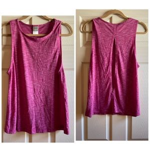 Pink Rainbeau Sz Medium Open Back Tank Top